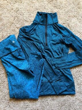 Lululemon Legging + Long sleeve Set Size 4